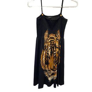 CONOS Strappy Summer Dress Tiger Print -Size S